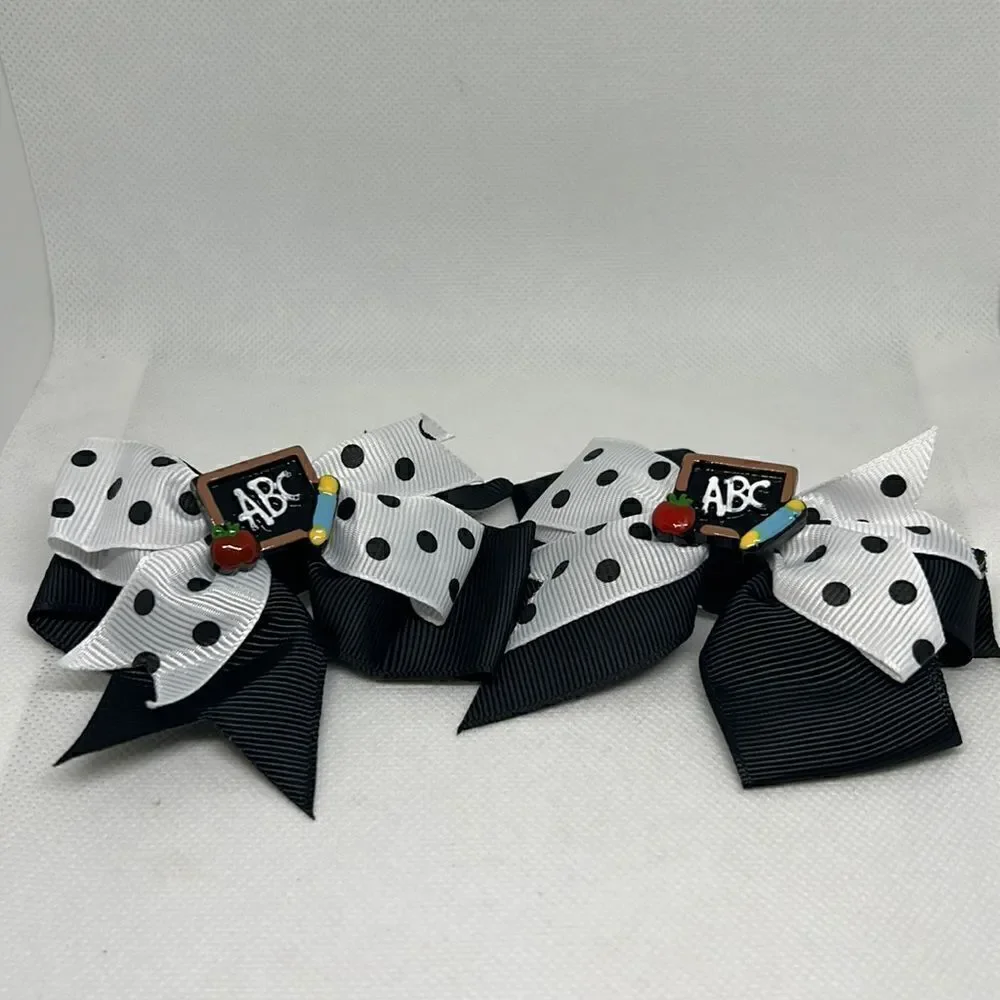 New school hair bows